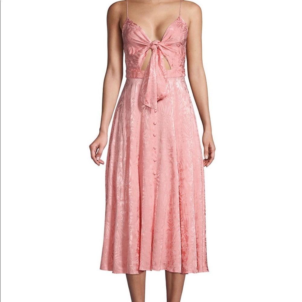 NWT Jay Godfrey Sheila Tie Front Cutout Dress 8